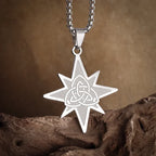 Stainless Steel Solomon Flower of Life Chakra Spirituality Necklace Archangel Sacred Geometry Metatron Pendant Jewelry Men Women