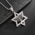 Star Steel Pendant Sparkly David Lconic Cultural