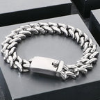 Polished 15mm Cuban Link Bracelet for Man Luxury Waterproof Gold Color Stainless Steel Men's Chain Bracelets Fashion