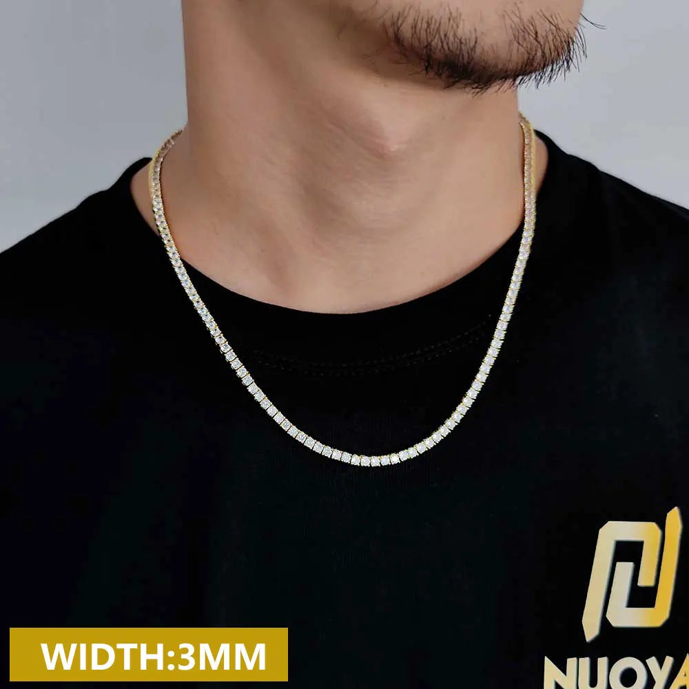Tennis Chain Necklace Stainless Steel 3/4/5MM