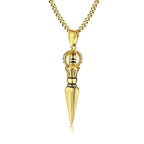 Tibetan Vajra Dagger Pendant Necklace — Stainless Steel