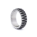 Geometric Gear Ring — Stainless Steel