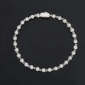 Gold Iced Out Bead Necklace 4MM Ball Chain
