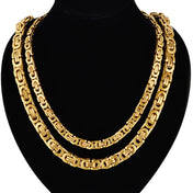 Byzantine Gold Chain 8MM 316L Heavy