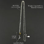 Two-Tone Rose Flower Pendant — 925 Silver