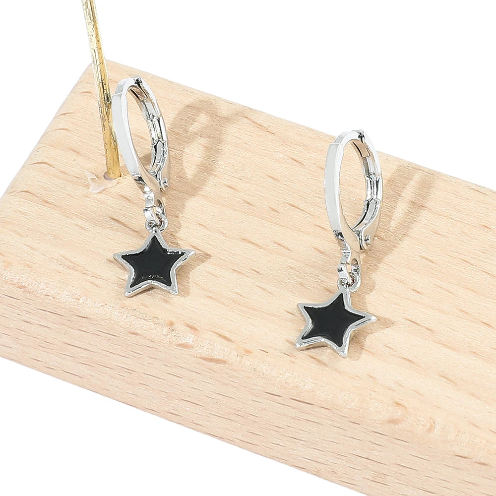 Cute Mini Pentagram Earrings for Daily Wear Women Creative