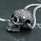 Gothic Skull Stainless Steel Pendant Necklace