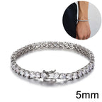Iced Out Tennis Bracelet Stainless Steel 10/12MM