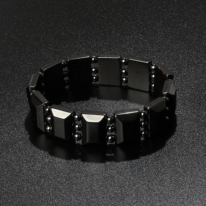 Fashion Wave Hematite Magnetic Bracelet Men Original Beaded Hematite Energy Bracelets for Women Positive Energy Jewelry
