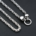 Gothic Skull Steel Pendant Punk Dimensional