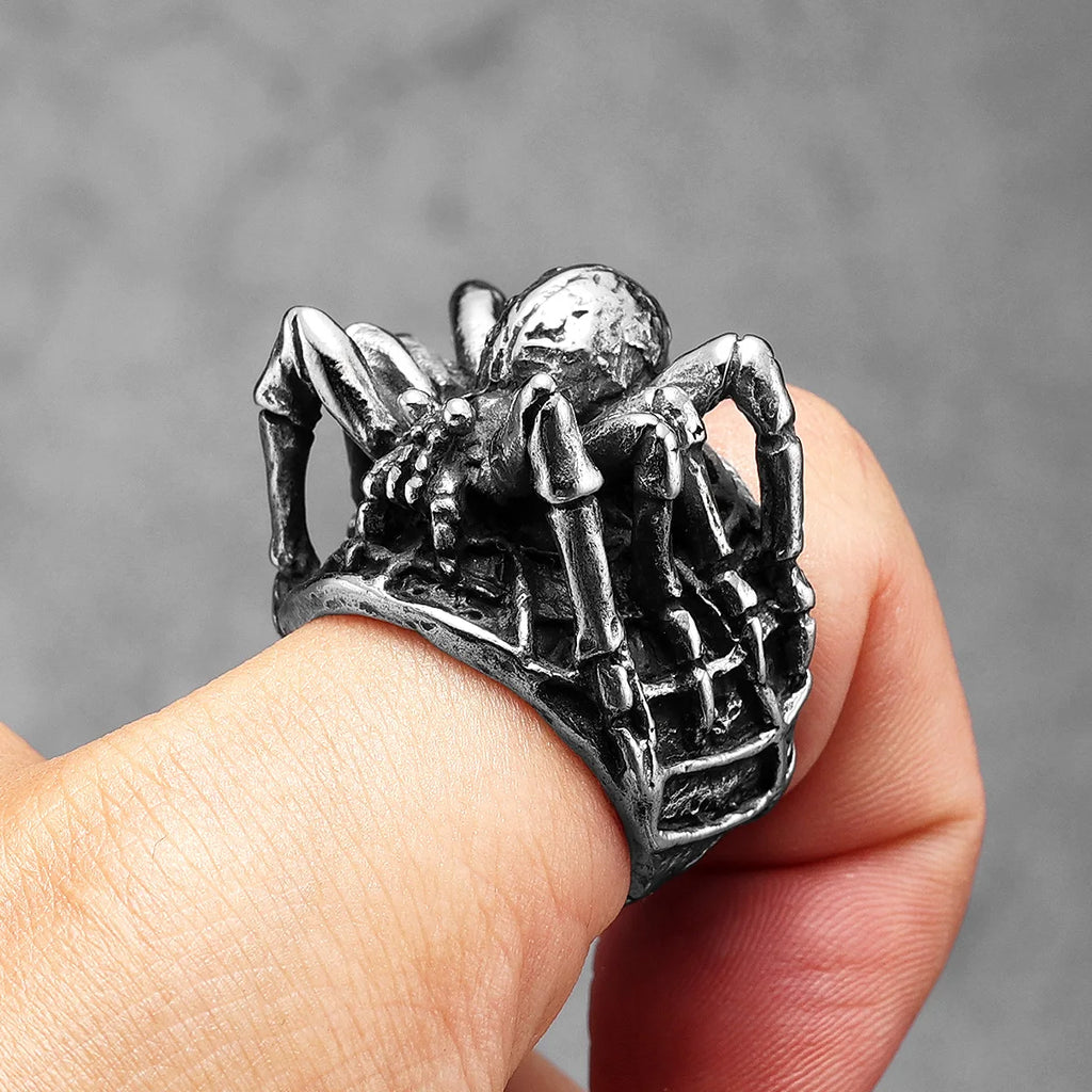 Spider Ring Stainless Steel 3D