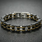 13MM Wide Men's Motorcycle Chain Bracelet Stainless Steel Bicycle Link Design Man Bracelets for Men Punk Rock Jewelry 9