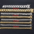 Stainless Steel Cuban Bracelet Miami Heavy 10-22MM