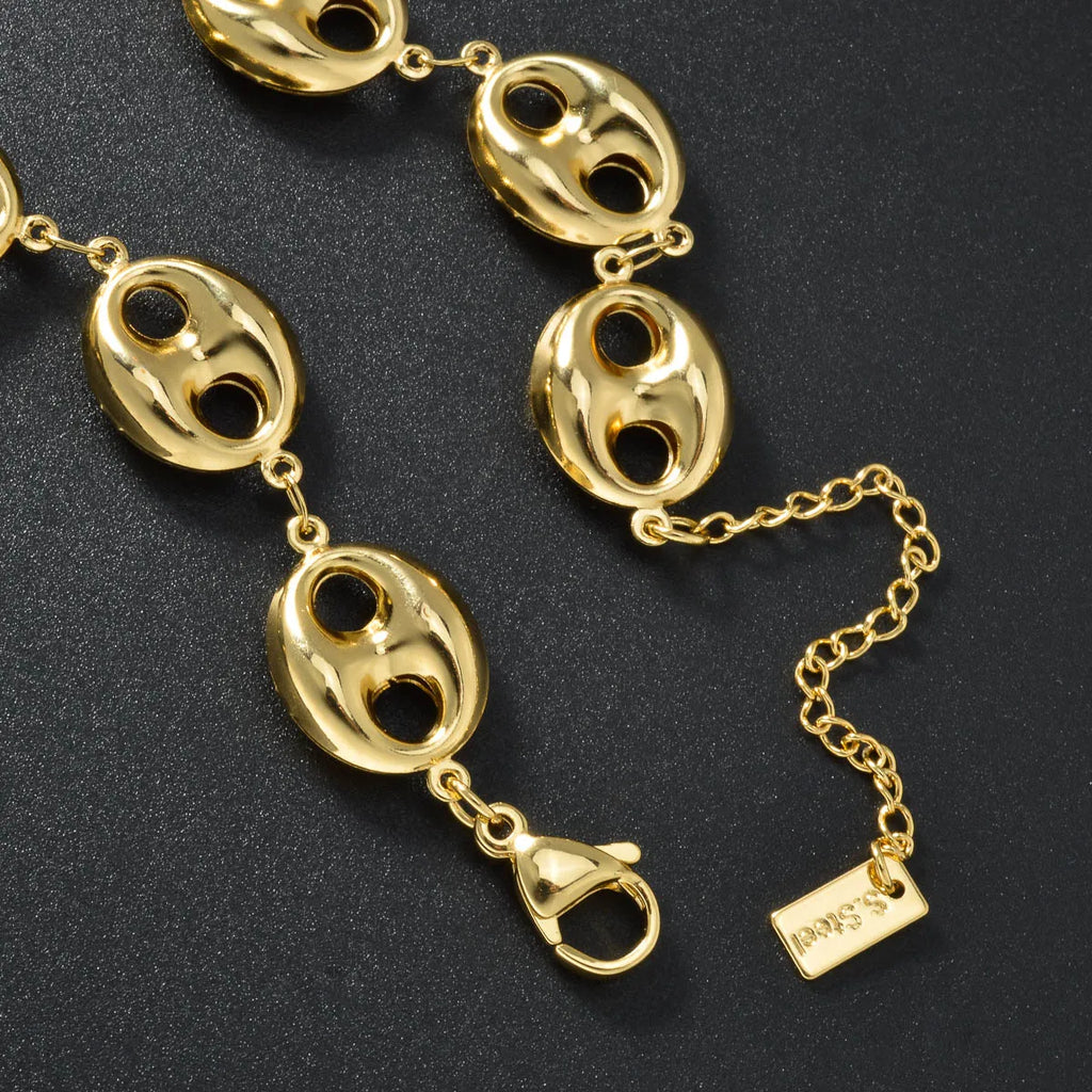 ‌Cuban Link Chain Necklace 5mm Stainless Steel Jewelry for Men Silver Gold Hip Hop Unisex Chains Durable Everyday Gift