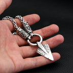 Fashion Vintage Viking Spear Pendant Stainless Steel Norse Rune necklaces For Men Women Unique Amulet Jewelry Gift Dropshipping