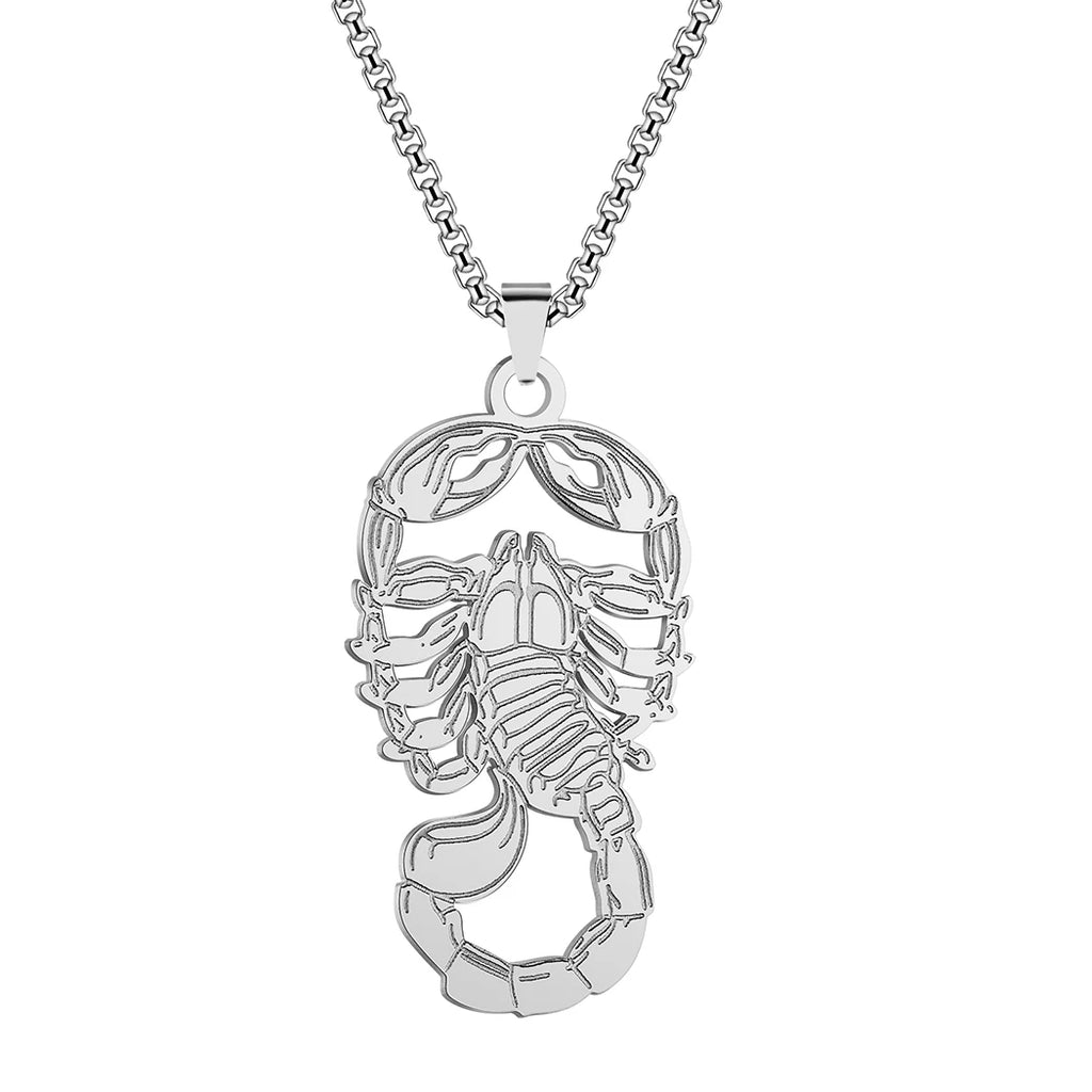 Gothic Scorpion Pendant Necklace — Stainless Steel