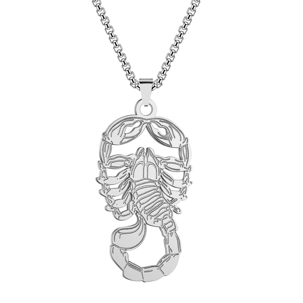 Gothic Scorpion Pendant Necklace — Stainless Steel