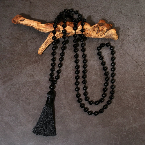 108 Mala Bead Necklace — Meditation Prayer, 8mm