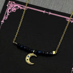 925 Silver Crescent Moon Pendant — Silver