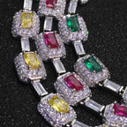 925 Silver VVS Moissanite Bracelet 7MM CZ