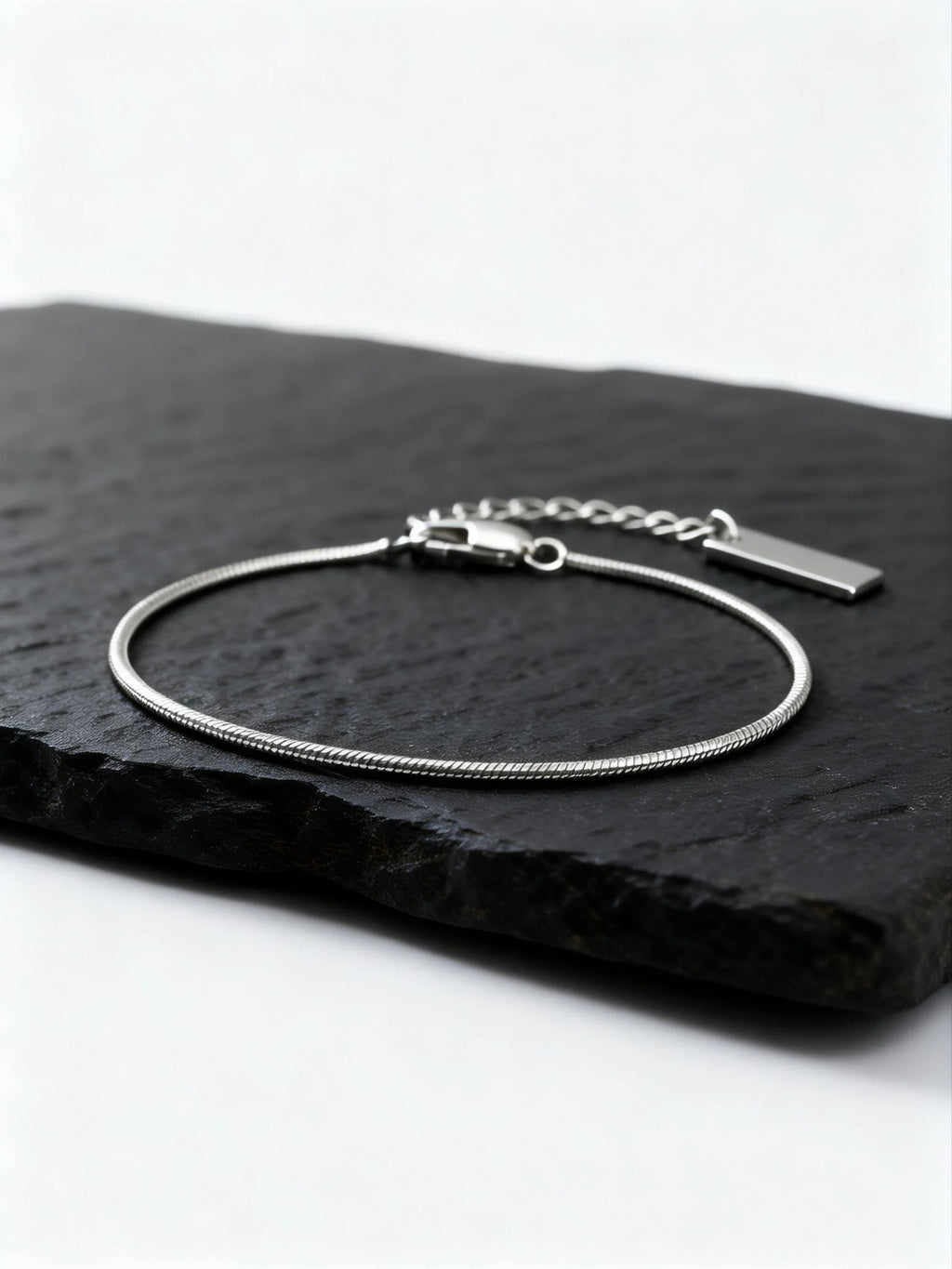 Two-Tone Snake Chain Bracelet — Stainless Steel