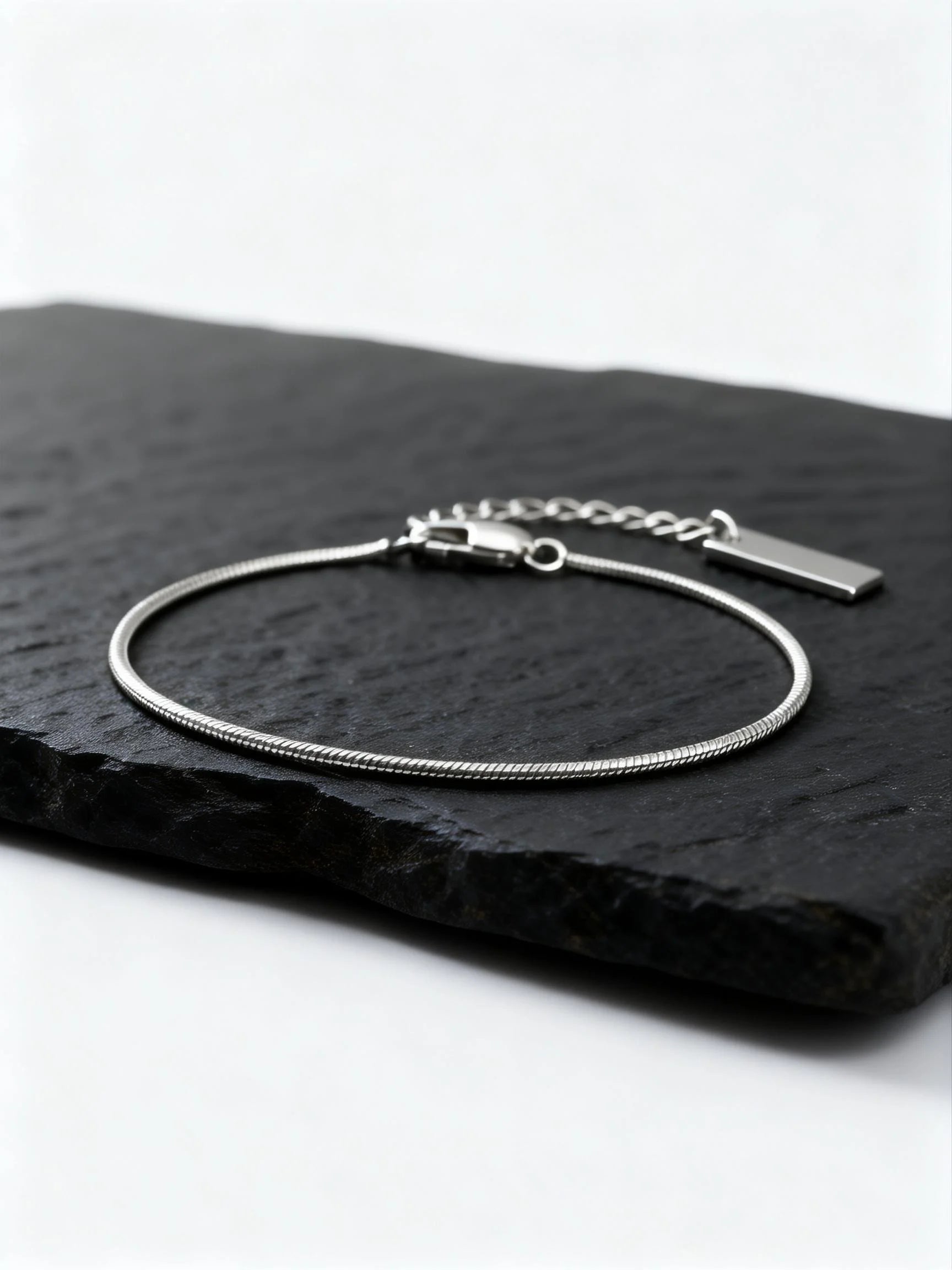 Two-Tone Snake Chain Bracelet — Stainless Steel