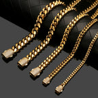 Cuban Chain Bracelet 6-14mm — Stainless