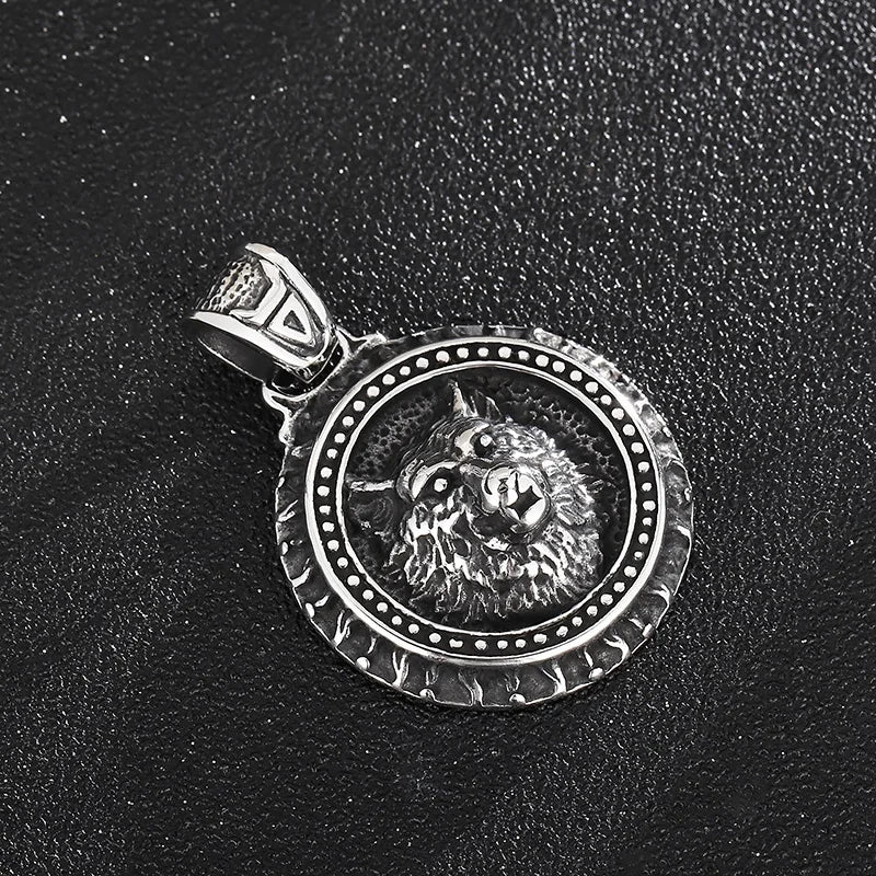 Skull Lion Tiger Pendant Necklace — Stainless Box