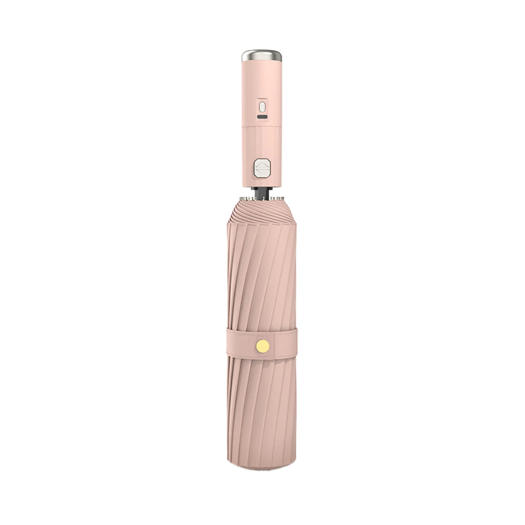 3 in 1 Sun Protection Umbrella with Fan USB Rechargeable Automatic Folding UV Umbrella Portable Sun Travel Umbrella for