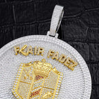 Iced Out Pendant Colorful Enamel Disc