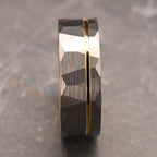 8MM Hammered tungsten carbide ring Men's wedding bands anillos bague homme pareja de compromiso fashion jewelry