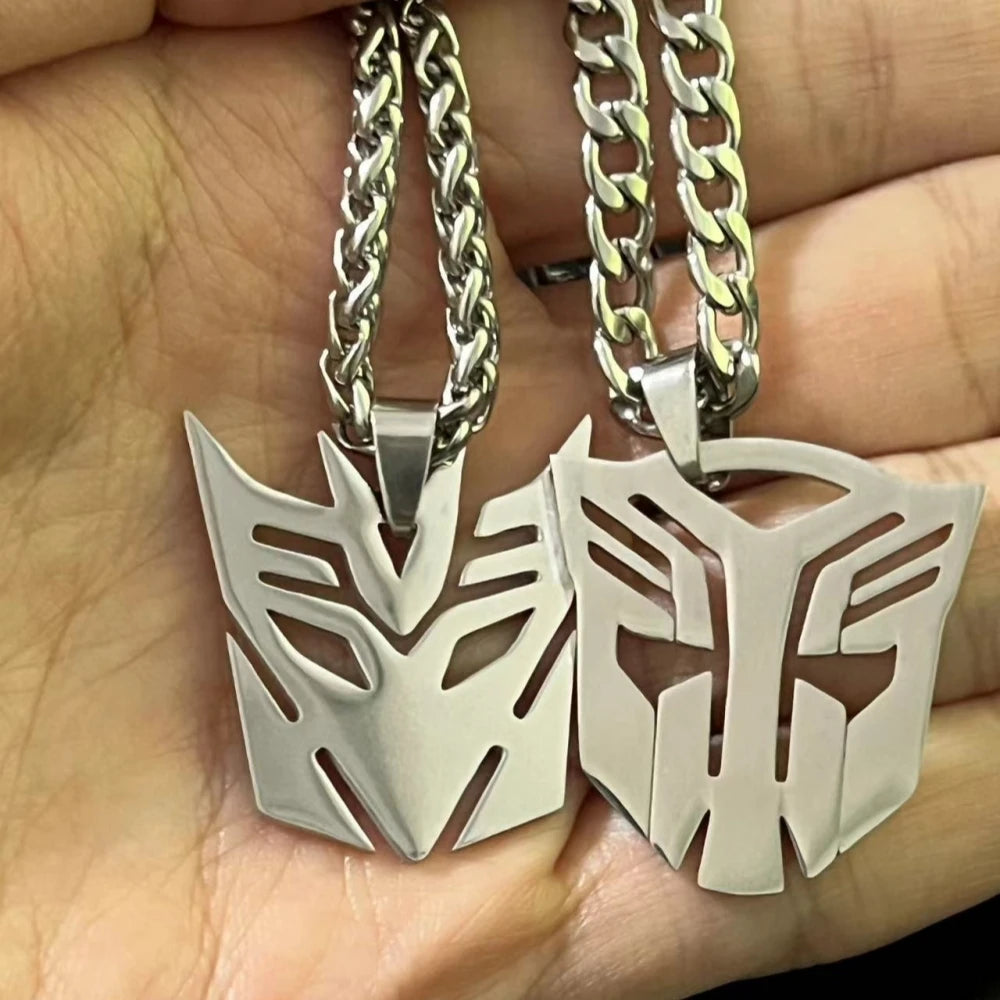 Steel Pendant Anime Movies Autobots Sign