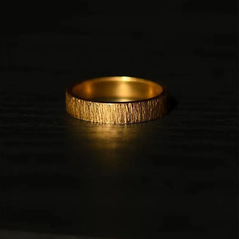 Personality Golden Ring For Men Index Finger Accessories Trendy Male Ring Adjustable For Boyfriend Gift
