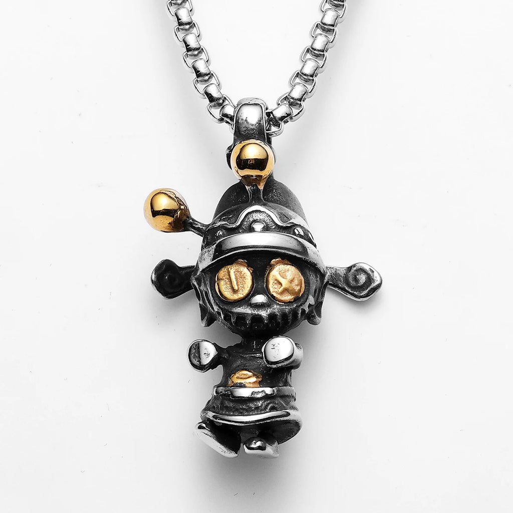 Money God Pendant Necklace — Stainless Steel