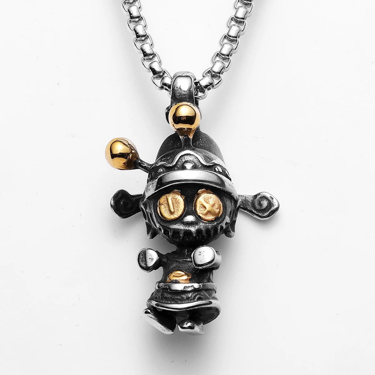 Money God Pendant Necklace — Stainless Steel