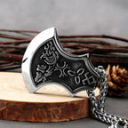 Stainless Steel Axe Pendant Vintage Viking Celtic Knot Wolf Amulet Rune Pendant Jewelry Men's Classic Trend Party