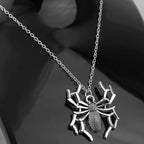 Cute Spider Animal Pendant Necklace for Girls Silver Color Chain Necklace Y2K Style Women Neck Accessories Trendy