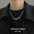 Trend Lock Necklace For Man Woman Hip Hop Titanium Steel OT Clavicle Chain Punk Jewelry Charm Unisex Accessories Wholesale