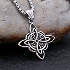 Viking Witch Knot Pendant — Stainless Steel