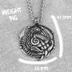 High Quality Vintage Viking Crow Arrow Necklace Men's Nordic Stainless Steel Fashion Amulet Rune Pendant Scandinavian Jewelry