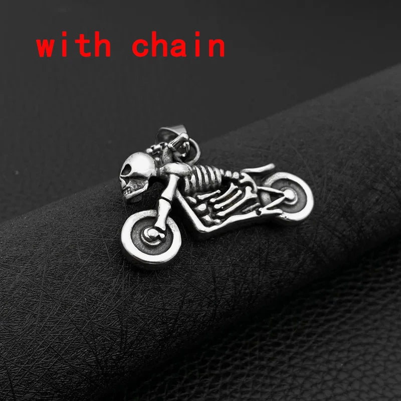 Fashion Punk Style Mask Men's Pendant Titanium Steel Hanging Neck Jewelry Student Hipster Hot Sale