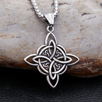 Viking Witch Knot Pendant — Stainless Steel