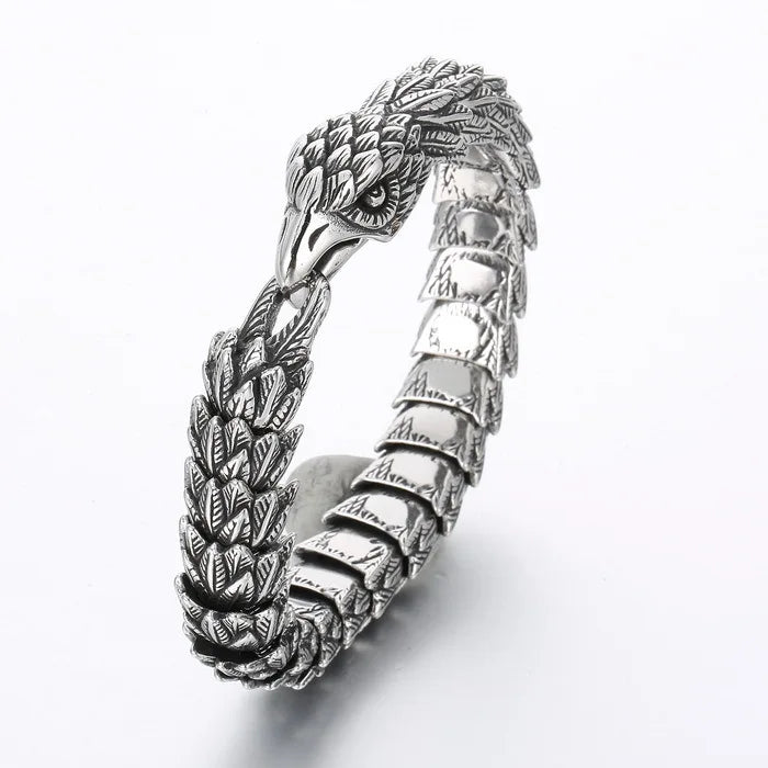 Viking Eagle Vintage Punk Bracelet for men stainless steel fashion Jewelry hippop street culture