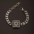 Medieval Norse Viking Rune Wolf Bracelet Man Stainless Steel Valknut Witch Knot Compass Bracelet for Men Scandinavian
