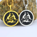 Three Rabbits Pendant — 925 Silver