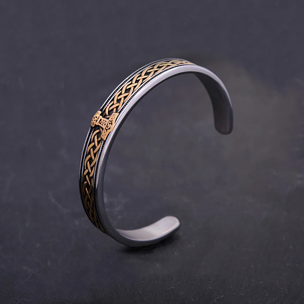 Viking Thor Hammer Bracelet — Stainless