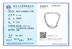 925 Silver VVS Moissanite Monaco Chain Necklace
