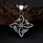 Valknut Steel Pendant Nordic Celtic Knot 316L