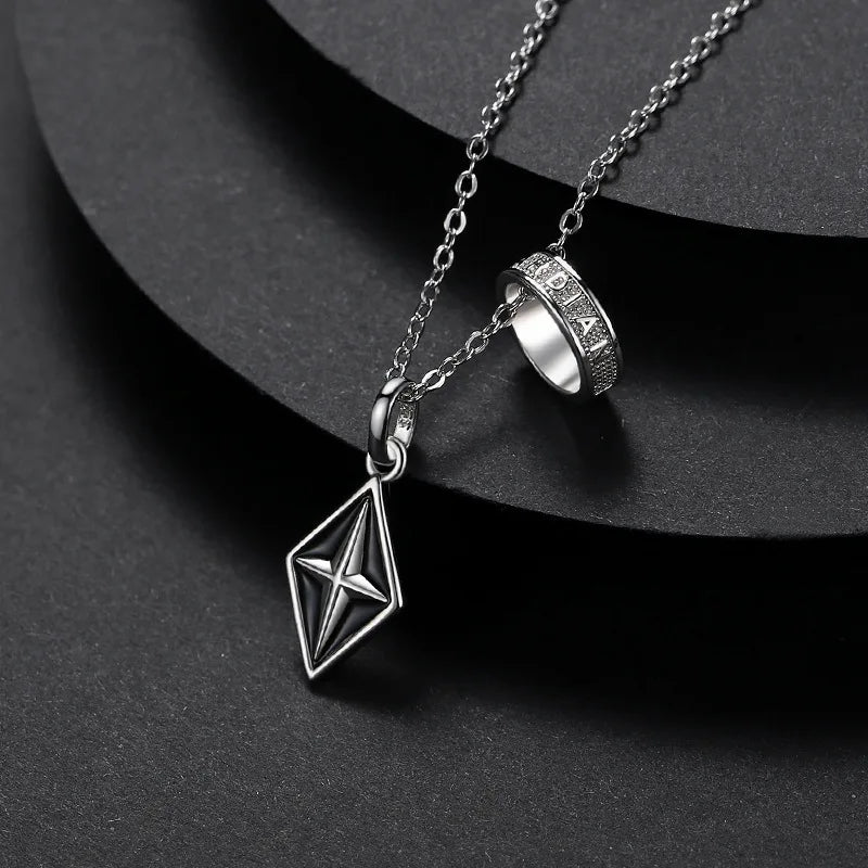 Star Silver Pendant Necklace