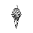 Crow Skull Pendant Necklace — Stainless Steel